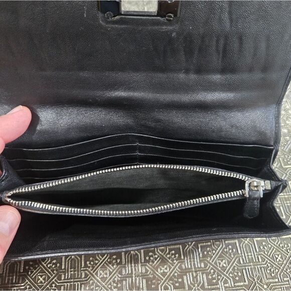 🐢 Prada Nappa Gaufre Wallet Black AMAZING condition - Picture 12 of 17